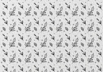 Free Vector Pattern With Holy Flowers Leaves - vector gratuit #421195